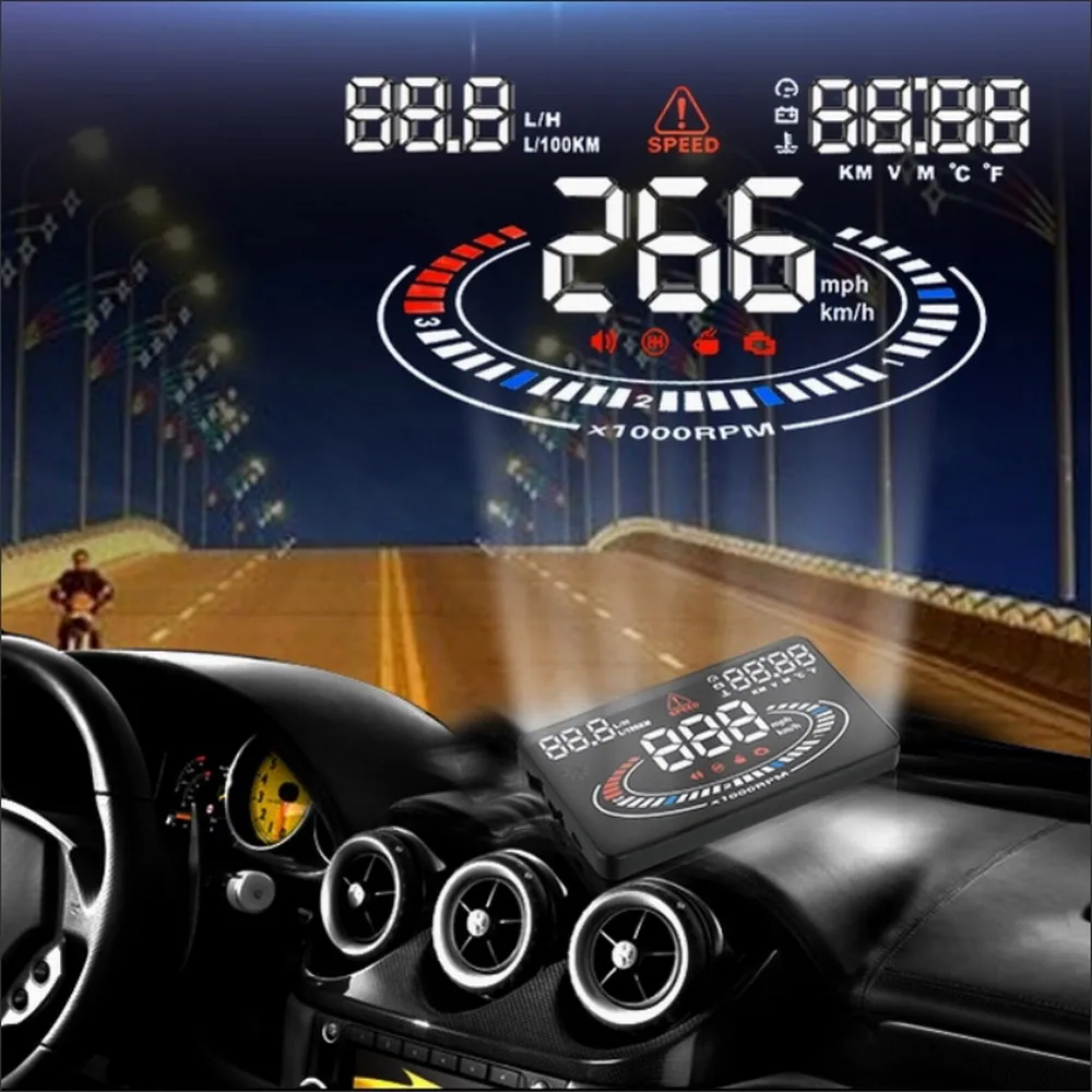 Фото Автомобильный HUD-дисплей (проекционный дисплей) для Chevrolet Malibu Epsilon 2008-2012, E2xx 2012-2026, автоэлектроника, аксессуары №3