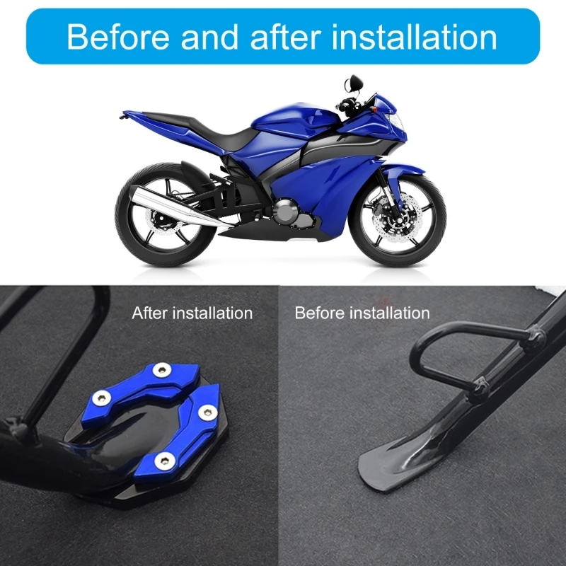 Боковая подставка для ног мотоцикла удлинитель аксессуары увеличенная основа