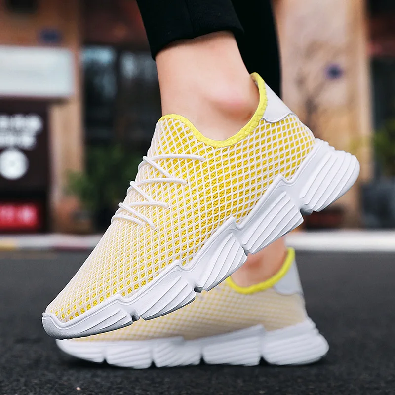 Summer Mesh Running Shoes Men Breathable Sports Shoes Lightweight Athletic Sneakers Men Outdoor Training Jogging Shoes For Men
