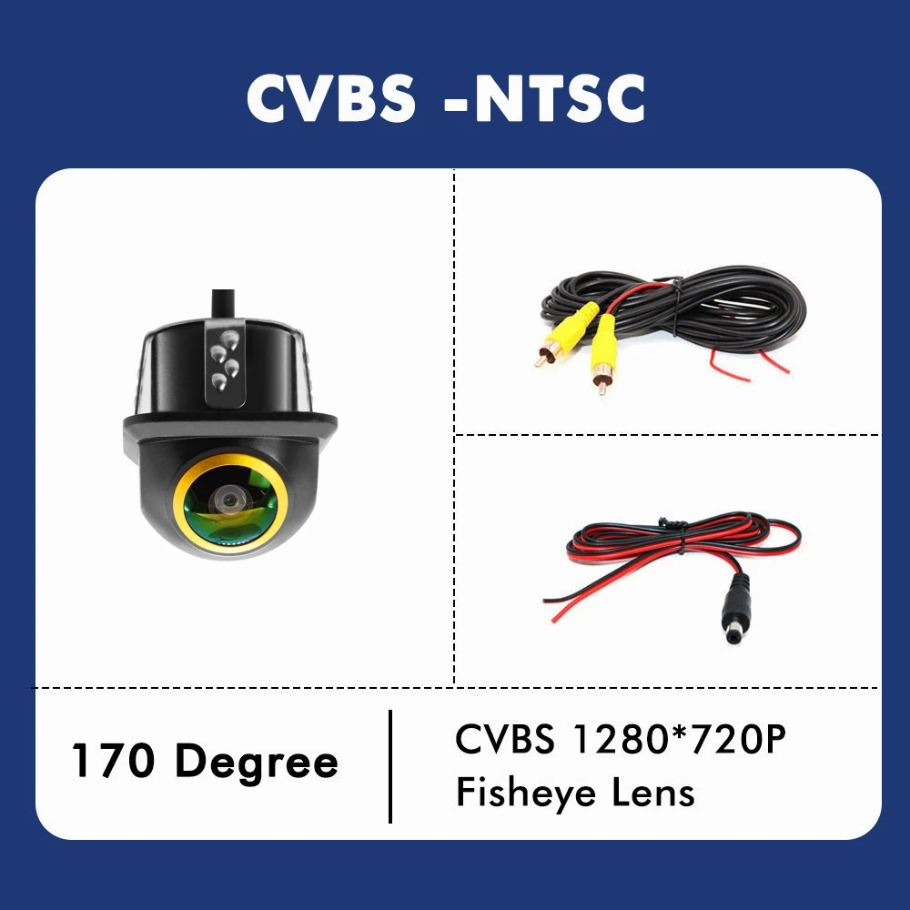 

SMARTOUR Автомобильная камера заднего вида 1080P ночного видения, реверсивный монитор для автостоянки, CCD, водонепроницаемая 170 градусов HD-видеообъектив «рыбий глаз»