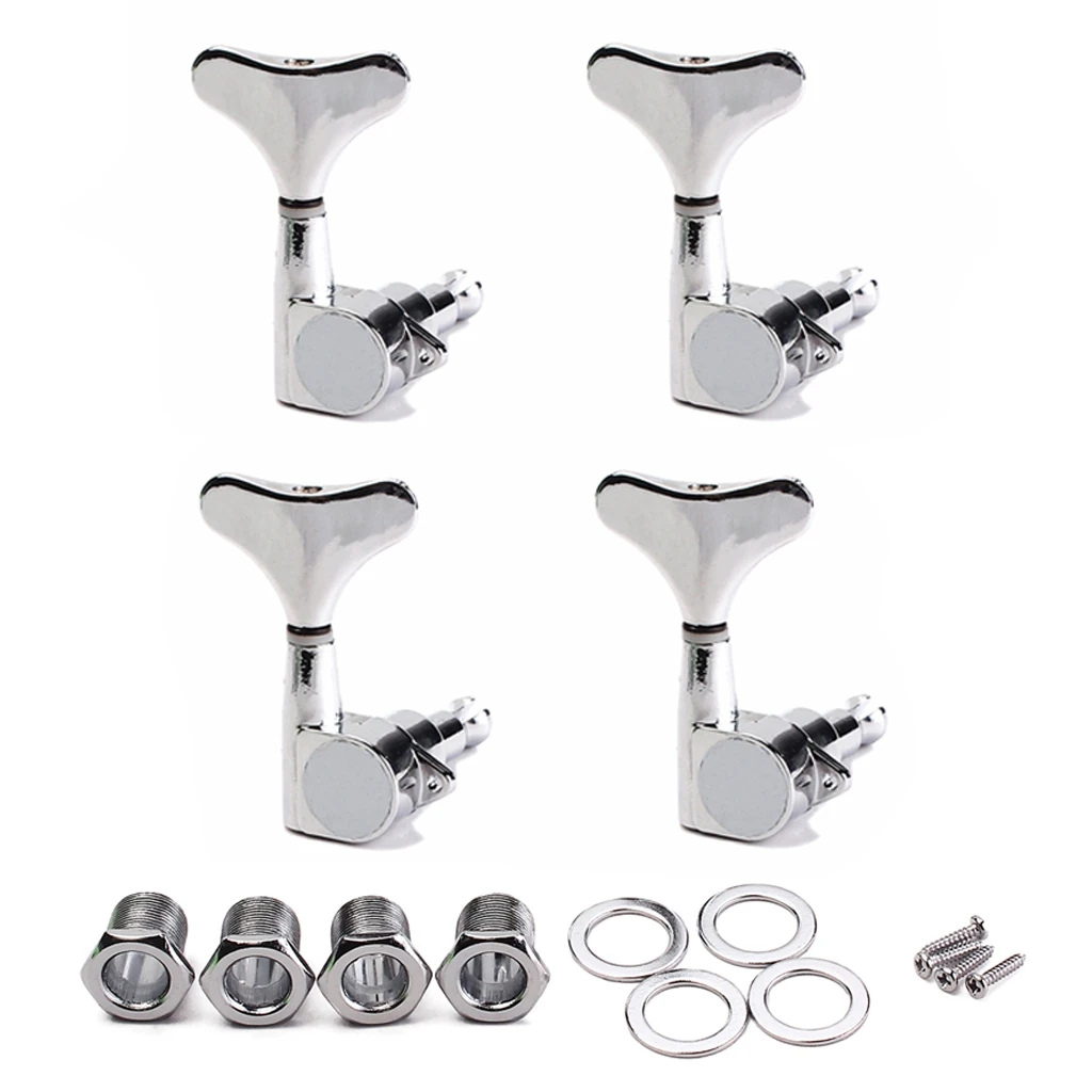 

4R Electric Guitar Tuners Machine Heads Guitar Tuning Pegs Tuning Keys Buttons Chrome Guitar Parts
