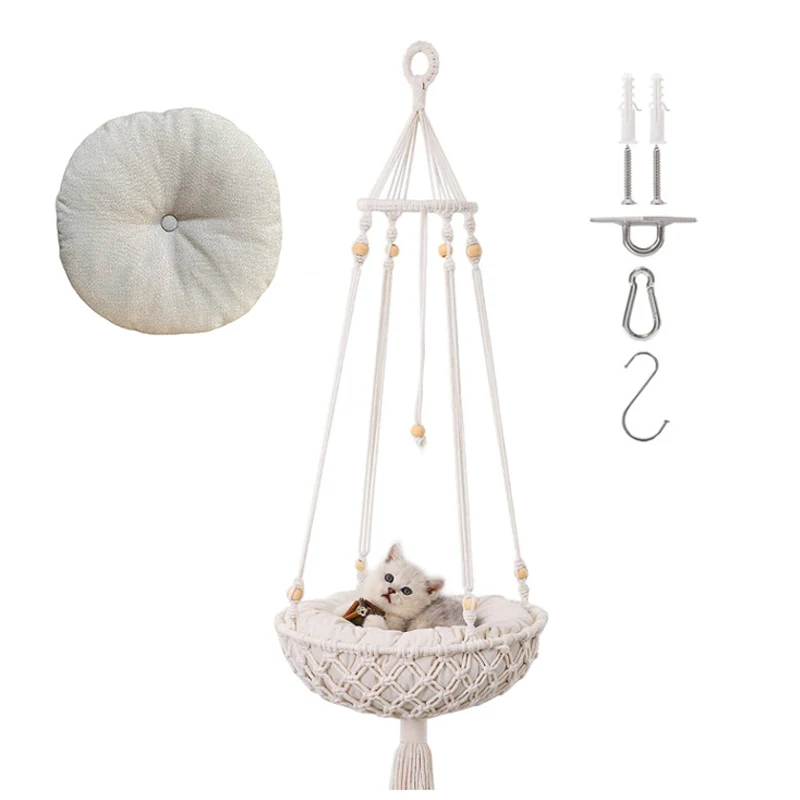 

Гамак для кошек, домик для собак, большой макраме, подвесная кровать для собак и кошек, товары для домашних животных, аксессуары для кошек, кровать для щенков, подарок