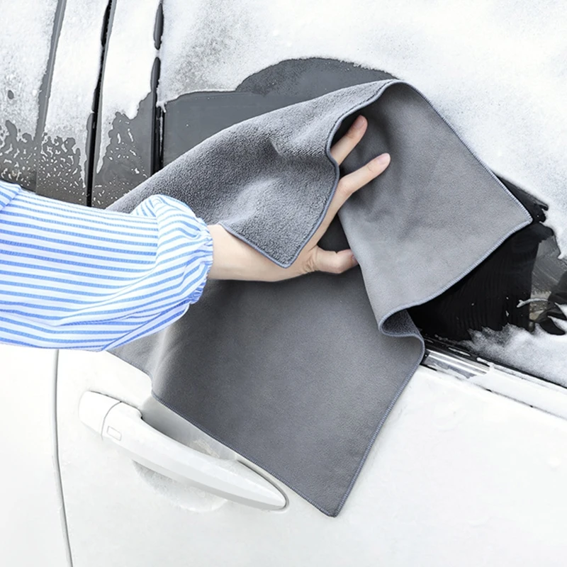 

Super Absorption Car Wash Microfiber Towel Double Sided Home Glass Cleaning Washing Clothes with Fiber Rags