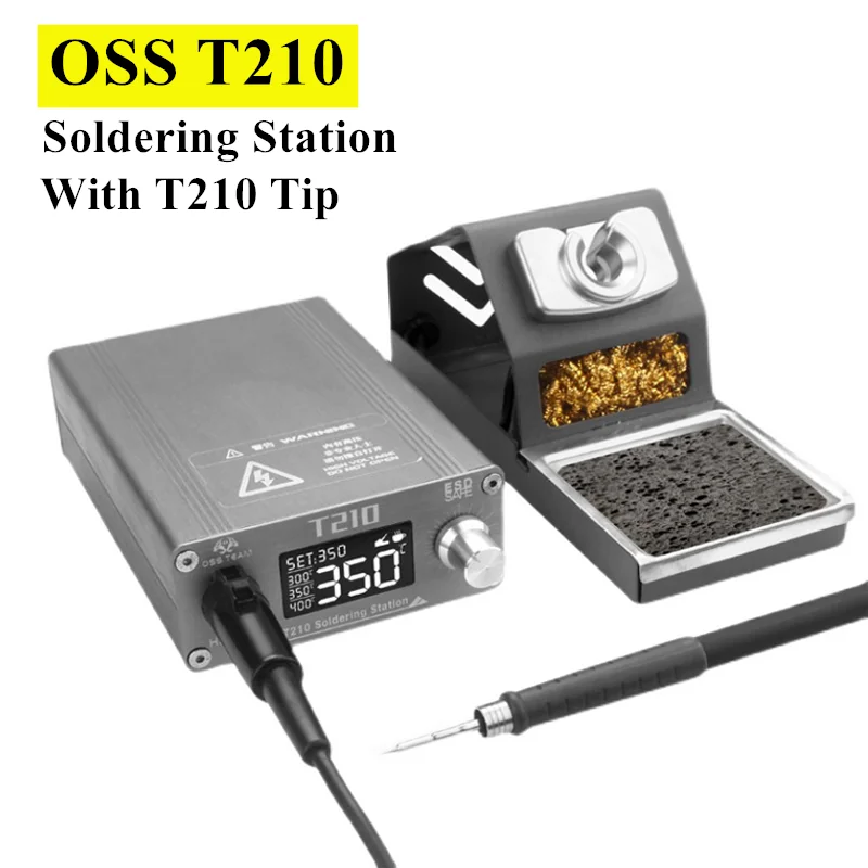 

OSS T210 Soldering Station Rapid Warming Automatic Sleep 2S Melting Tin Cell Phone Repair Universal C210 Series Soldering Tips