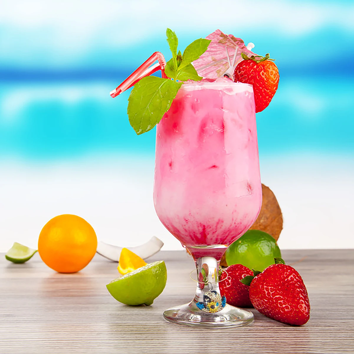 8 шт. подвески подвеска сделай сам алмазная живопись бокалы для вина маркеры