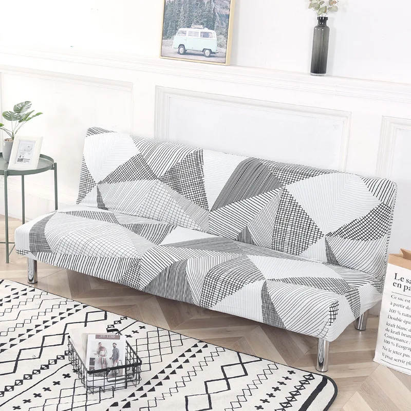 

New All-Inclusive Armrestless Elastic Solid Color Cotton Linen Sofa Cover