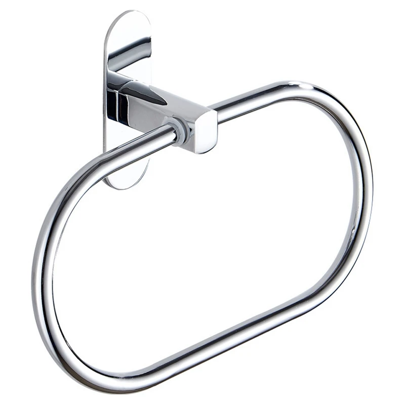 

Hand Towel Holder Punch Free Round Style Towel Ring Holder For Bathroom Wall Round Towel Rack Towel Hanger