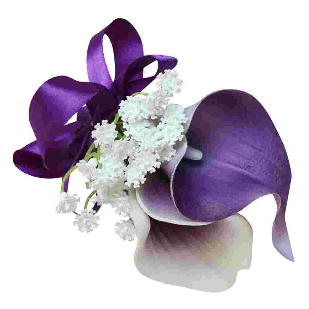 

Wrist Flower Bridegroom Corsage Bridal Decoration Simulated Wedding Photographic Prop