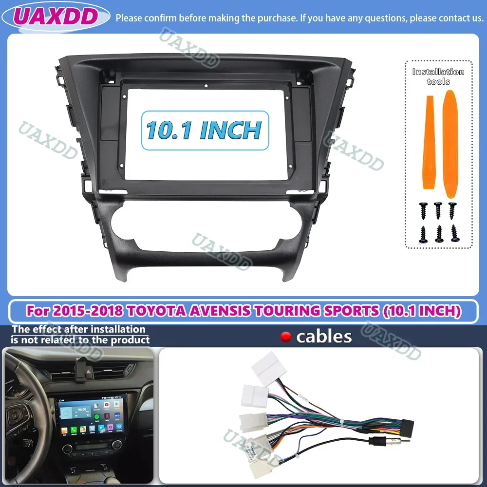 Для 2015-2018 TOYOTA AVENSIS TOURING SPORTS 10 1 дюйма 2 Din автомобильная рамка Android комплект панели