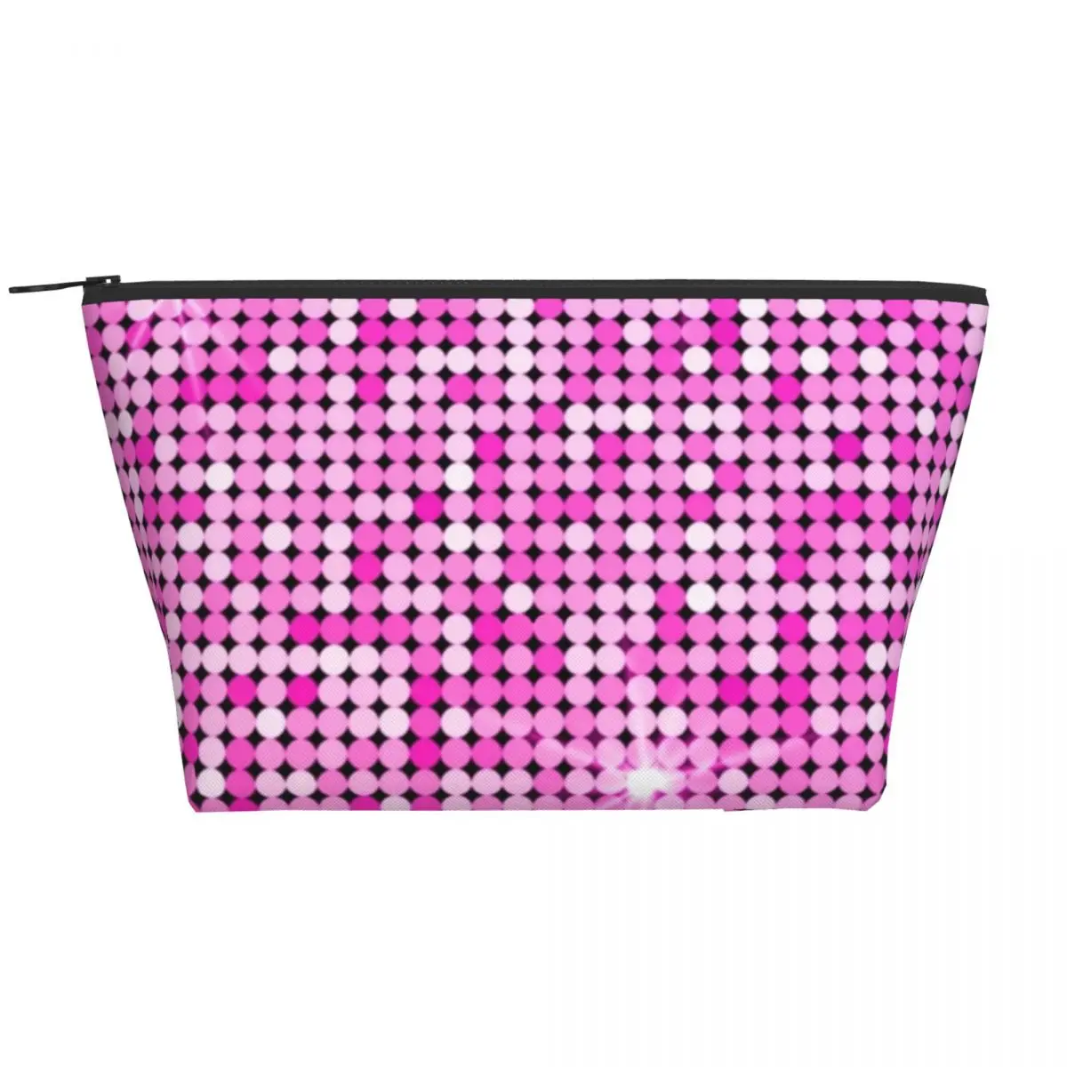 

Shiny Disco Ball Zipper Storage Organizers Sequins Print Large Capacity Makeup Bag For Necessaries Women's Cosmetic Bags