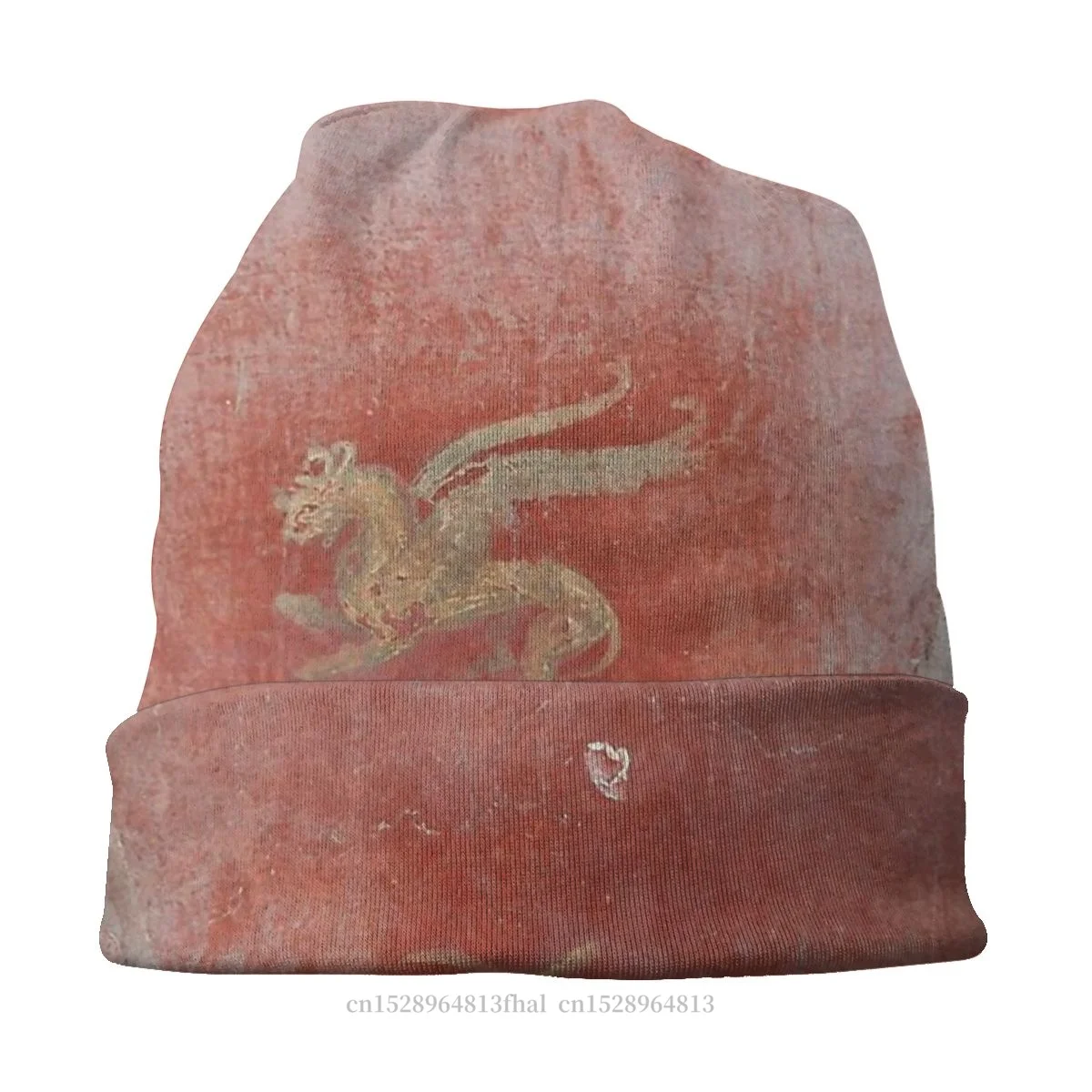 Мужская шапка с рисунком Гриффина тонкая в древнем римском стиле облегающие