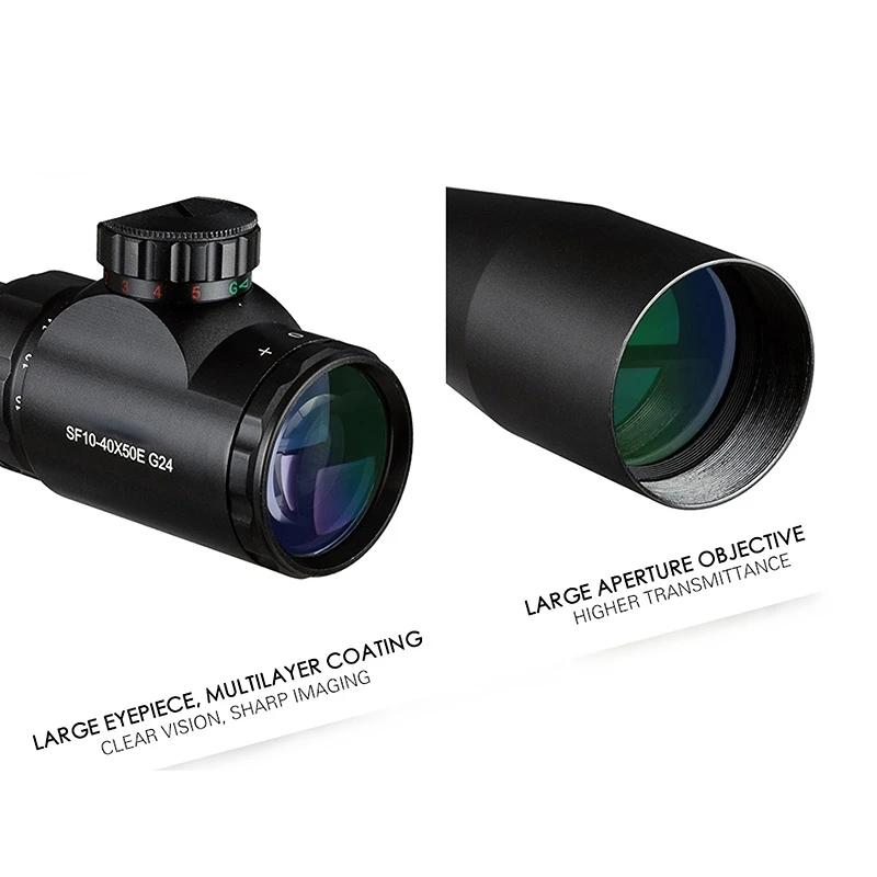 Фото Прицел дальнего действия Bestsight 10-40x50, оптический прицел с боковым колесом, прицел для охотничьей винтовки №4