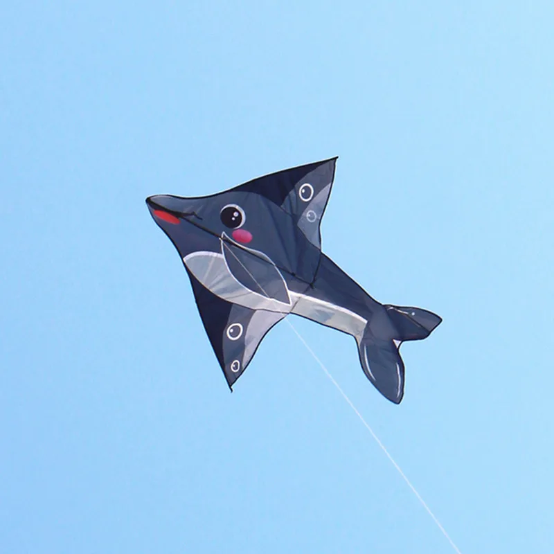 Бесплатная доставка воздушные змеи с дельфинами carretilha de pipa madeiras ripstop parplan outside