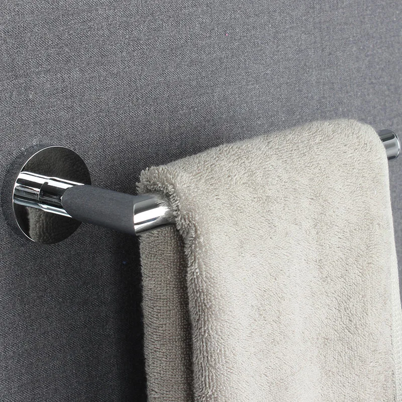 

Chrome Wall-Mounted Towel Hook Square Towel Rail Bar Zinc Alloy Towel Rack Holder Polished Towel Ring For Kitchen Bathroom 5780