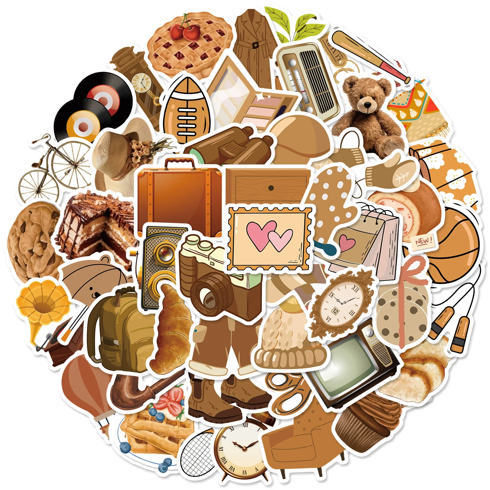 

50 шт., водонепроницаемые наклейки для всякой всячины