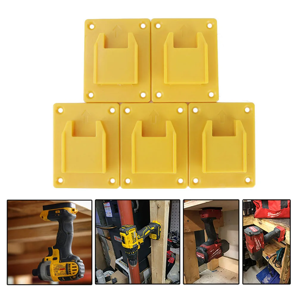 

5x Plastic Tool Mount for Dewalt Milwaukee M18 18V Lithium Battery Machine Organizer Power Tool Fixing Rack Mount