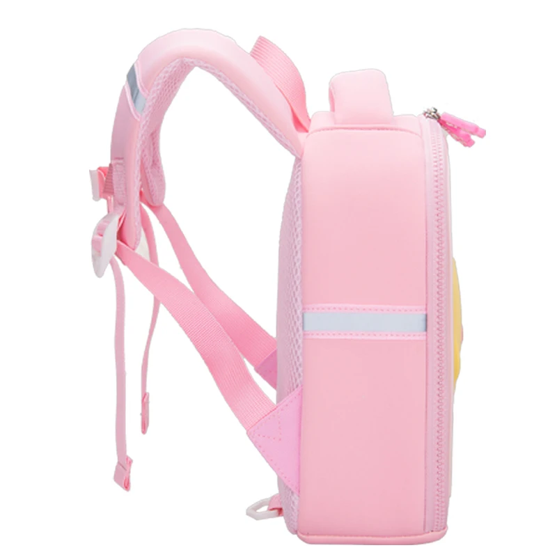 Children's School Bags for Boys and Girls Cartoon Cute Duckling Rabbit Printing School Backpack Kindergarten Kawaii Kids Bookbag