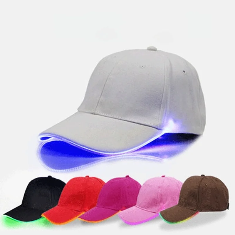 Men Women LED Baseball Hat Light up 