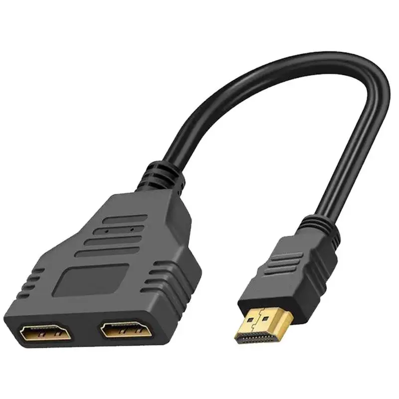 

Разветвитель совместимый с HD HD4K 1x2, гибкий переключатель с коннектором, преобразователь с выходом 1 в 2, переключатель совместимый с HD для вид...