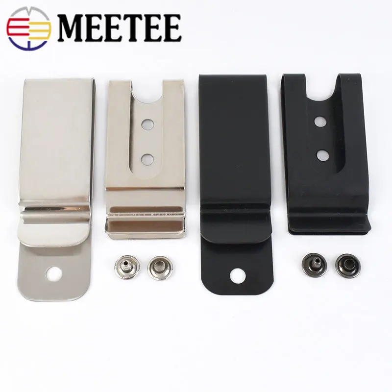

5Pcs Metal Belt Clips Buckles Bag Strap Clip Clasps Wallet Holster Sheath Keychain Nail Hook Buckle DIY Hardware Accessories