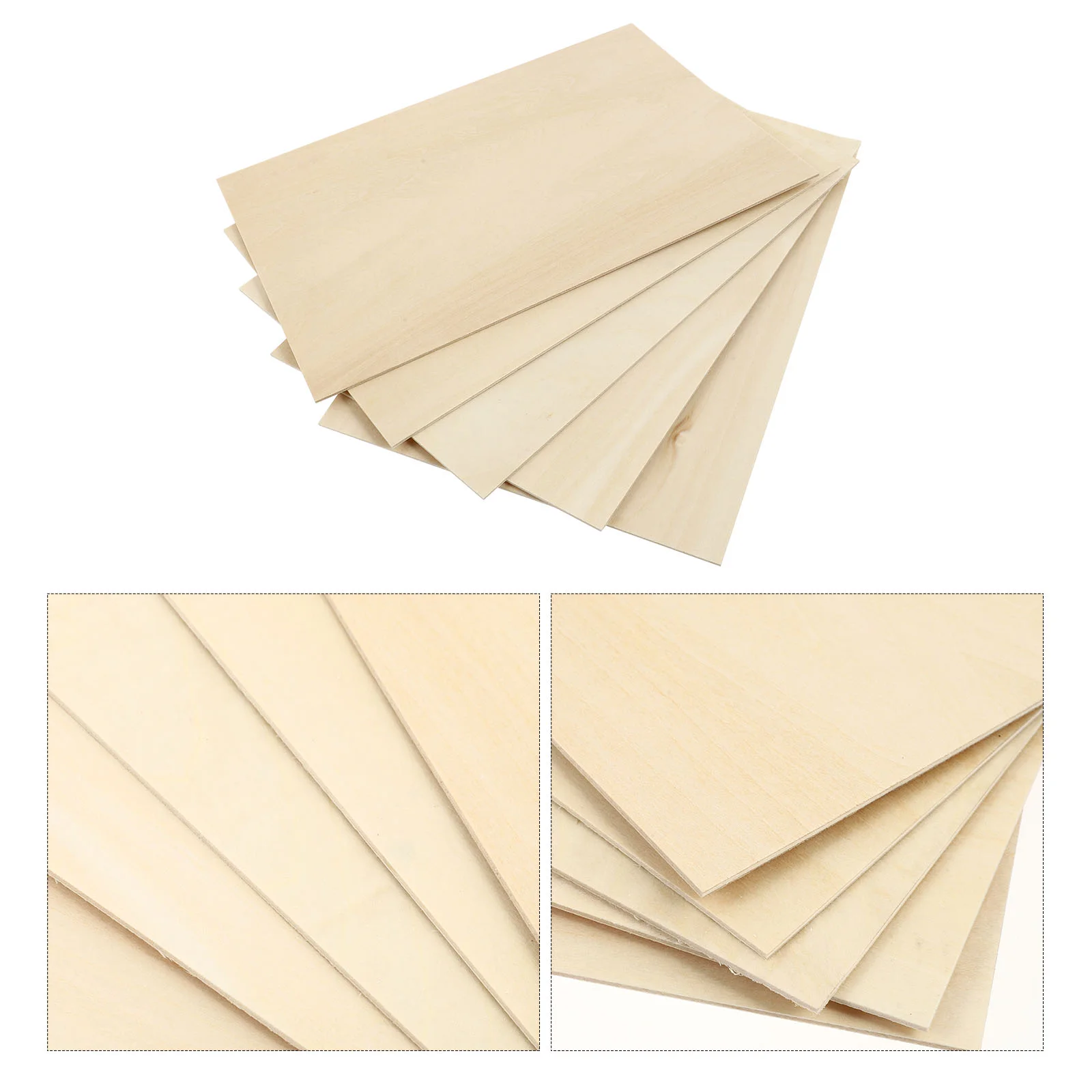 

5/10Pcs Basswood Plywood DIY Pyrography Supplies Unfinished Wood Piece Craft for DIY House Ship Airplane Model Craft Material