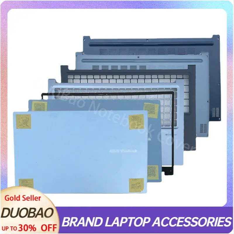 

New For Asus Vivobook 15 X1502 X1503 Gen 12 15.6 Inches 2022 Laptop Accessories Lcd Back Cover/Front Bezel/Palmrest/Bottom Case