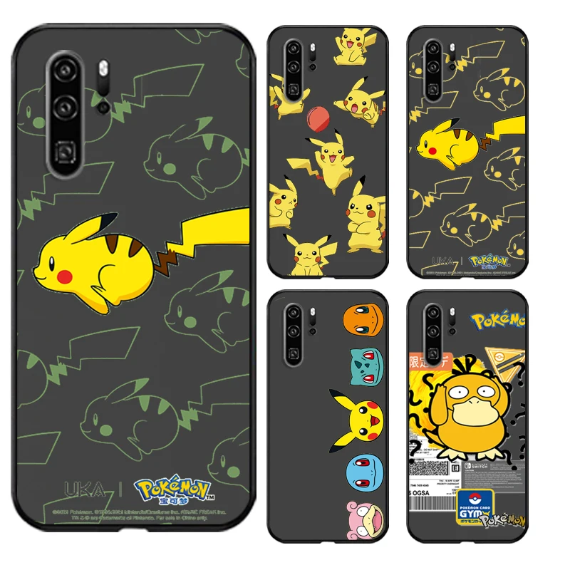 

Pokemon Pikachu Phone Cases For Huawei Honor P20 P20 Lite P20 Pro P30 Lite Huawei Honor P30 P30 Pro Carcasa Funda Back Cover