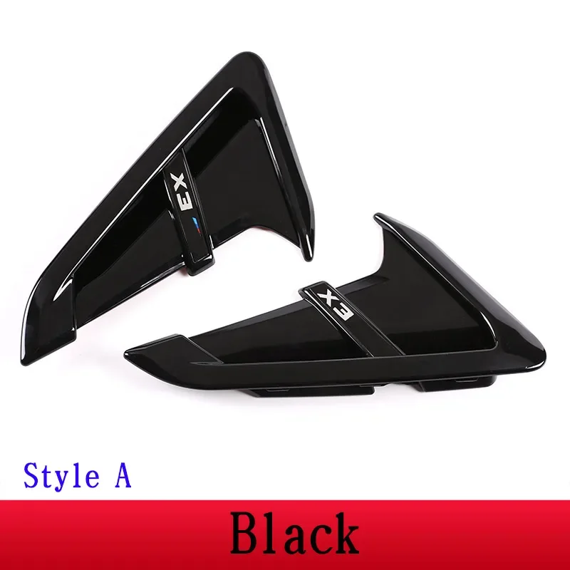 Для BMW X3 X4 G01 G02 2018-2022 ABS углеродное волокно автомобиля акулы жабры боковое крыло вентиляционные декоративные наклейки автомобильные аксессуары