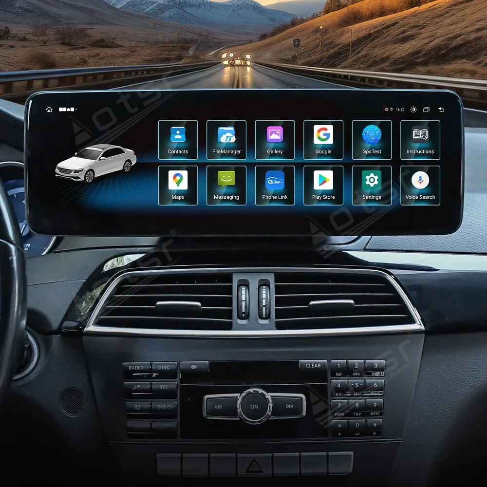 Фото Автомобильный мультимедийный плеер для Mercedes Benz C Class 2011 2012 2013 2014 Android Carplay GPS Navigaion Автомобильный радиоприемник Стерео IPS Головное устройство №2