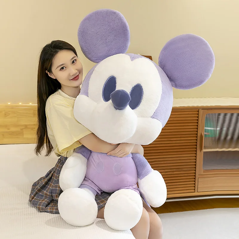 

Disney 120/45cm Kawaii Mickey Pink Minnie Cute Plush Toy Soft Stuffed Doll Cartoon Plush Doll Children Couple Doll Birthday Gift