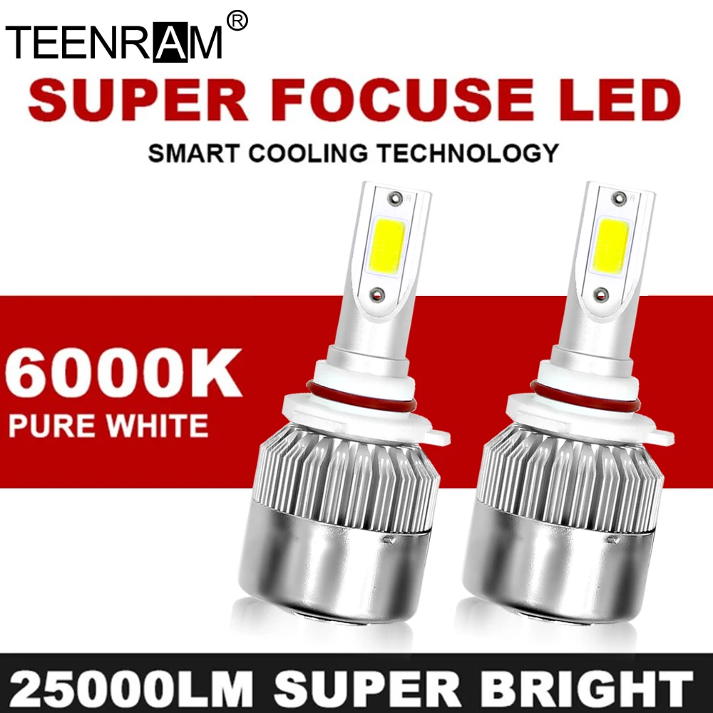 250 Вт Turbo Автомобильные Фары 9006 Hb4 9005 9007 9003 Супер Яркие 6000k Белые Дальние Ближнего
