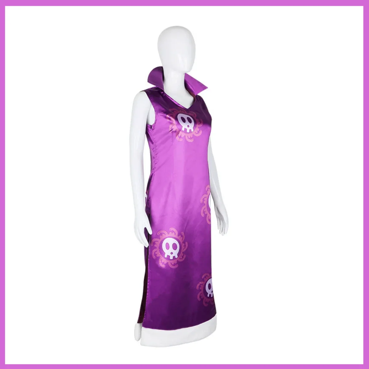 Фото Аниме Боа Хэнкок Косплей Костюм Ока Шичибукай Член Фиолетовый Cheongsam Платье Серьги Парик Женский Сексуальный Карнавальный Костюм Для Вечеринки №4