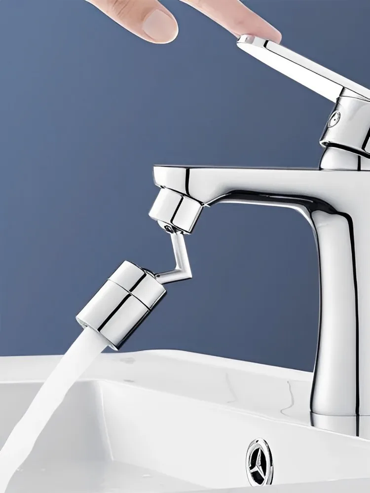 

Adjustable Bathroom Faucet Extender Head 720 Degree Rotatable Sprayer Anti-Splash Tap Booster Water Saving Faucet Extension Tube