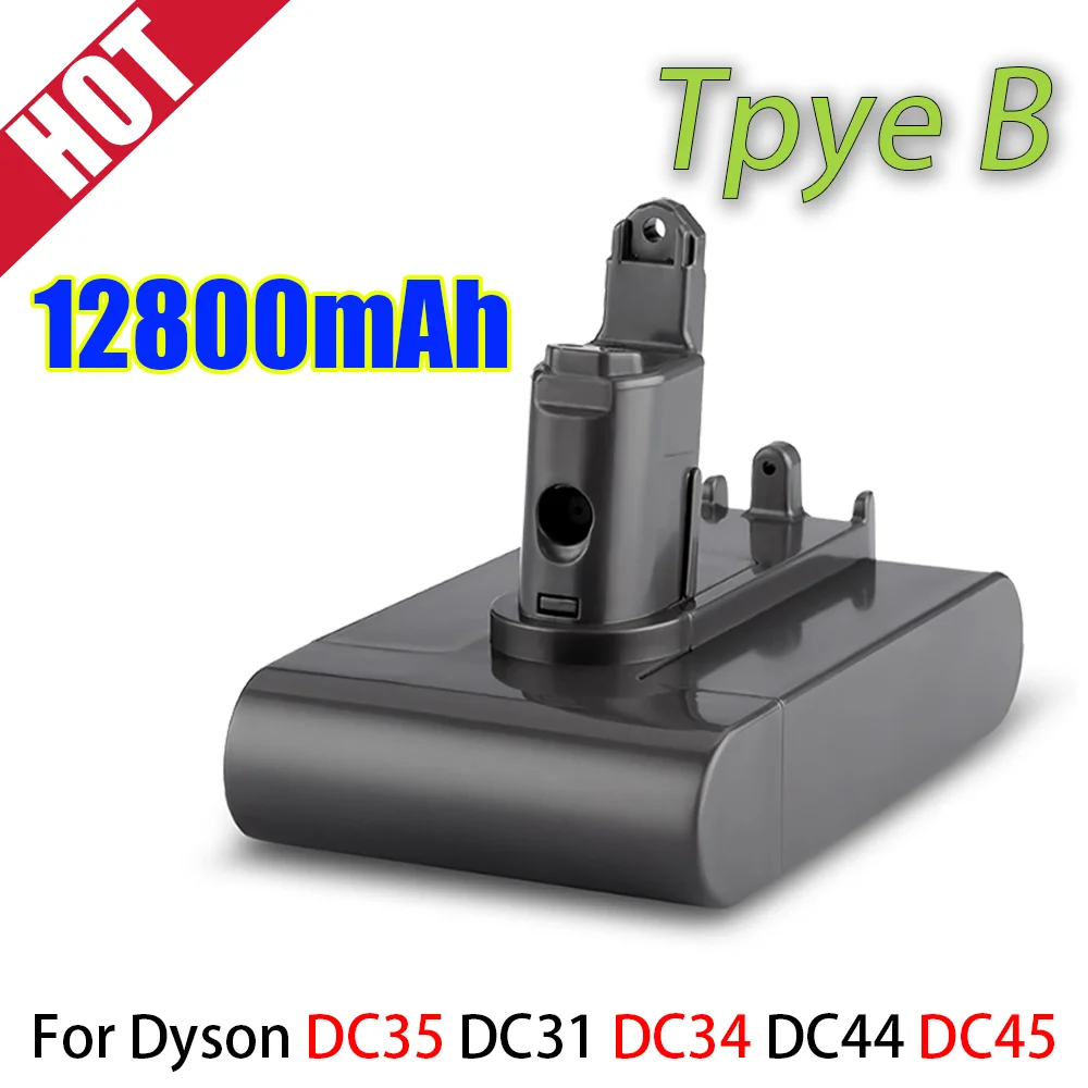 

Lithium ion battery 22.2vB12800 mAh, for Dyson vacuum cleaner, model DC35 dc45, dc31, dc34, DC44, screw fastener, vacuum cleaner