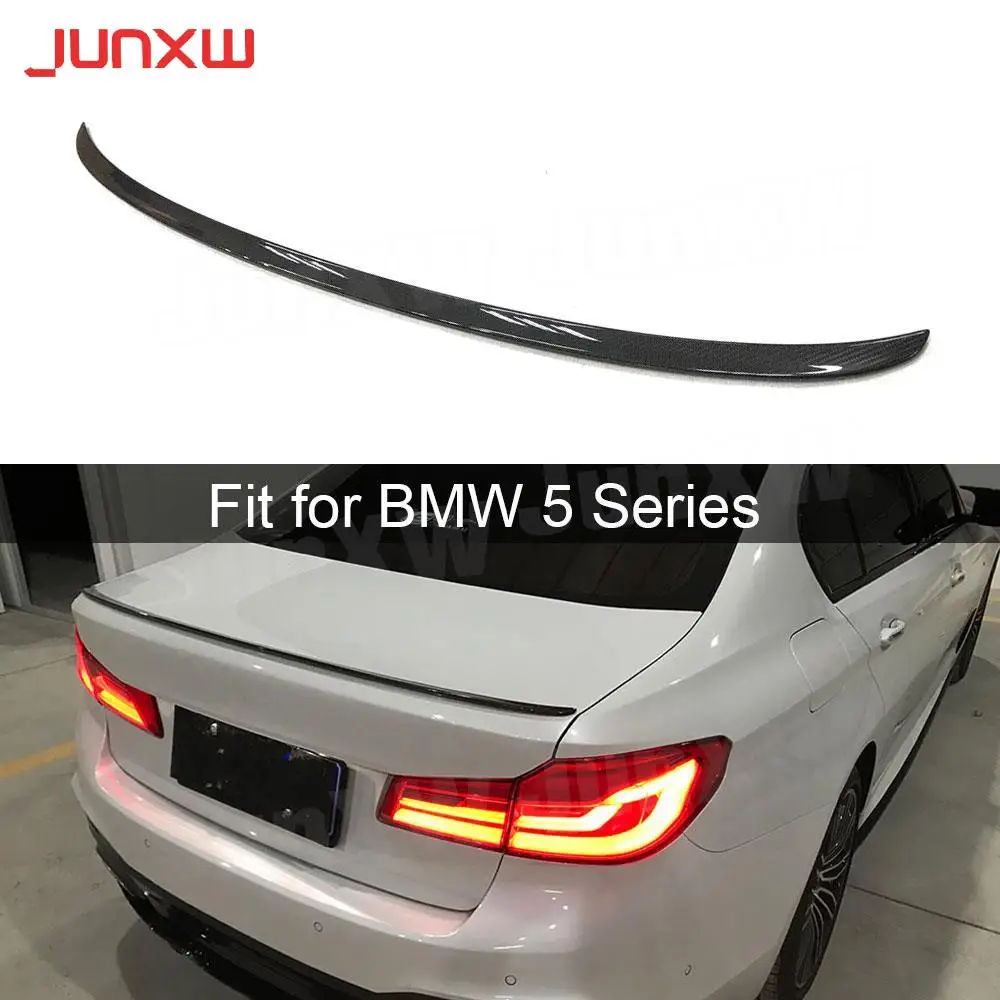 

Автомобильный задний спойлер из углеродного волокна, задний спойлер, губа для BMW 5 серии G30 F90 M5 Sedan 530i 540i 2017-2019, губа багажника FRP
