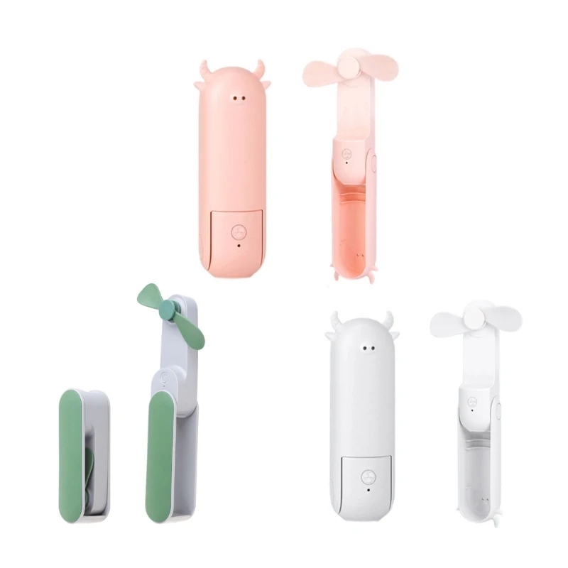 

W8KC Portable Handheld Fan Mini Handheld Fan Portable Foldable Fan for w/ Power Bank 2 Wind Speed for Kids Adults Outdoor