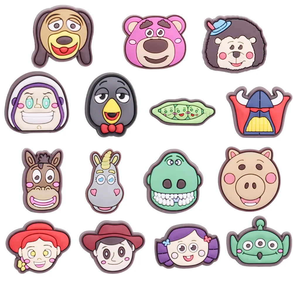 

1-15 шт., декоративные браслеты из ПВХ для обуви