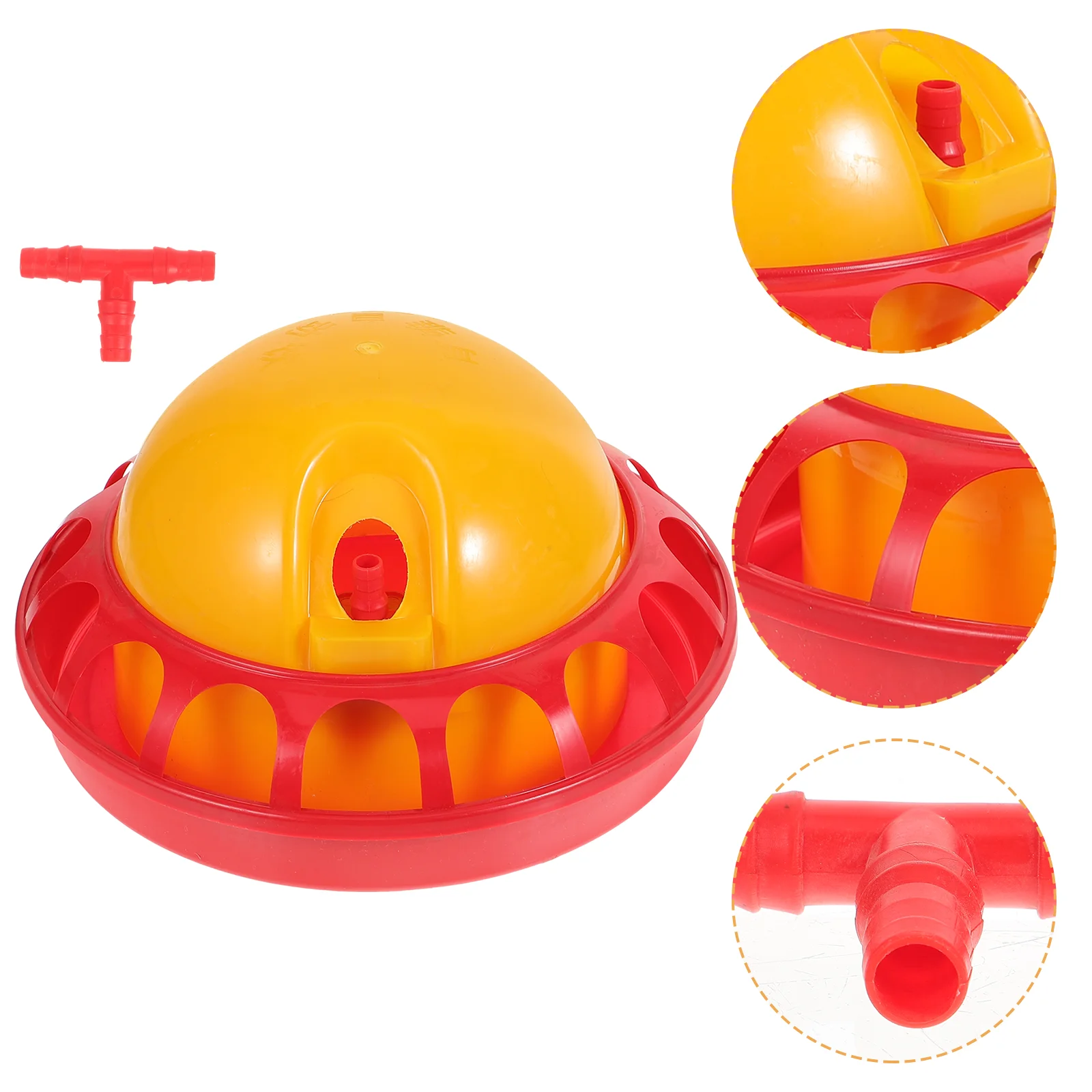 

Automatic Drinking Fountain Poultry Feeding Container Chicken Water Feeder Plastic Waterer Kit