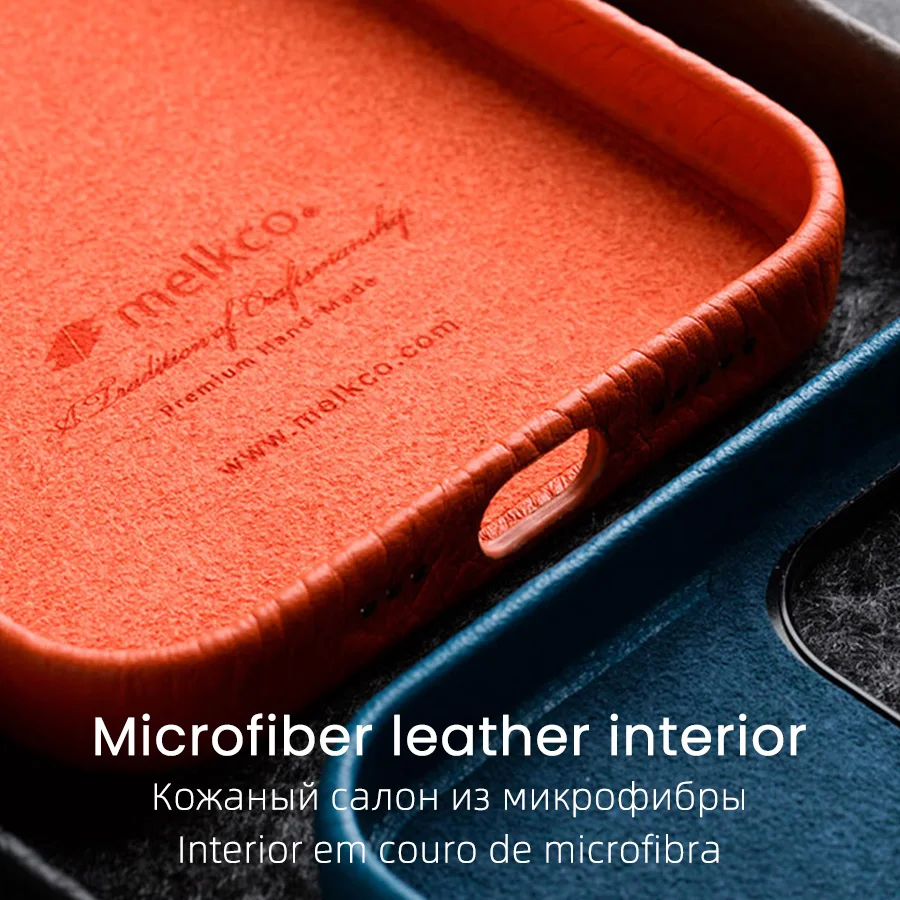Melkco French Premium Cowhide Case for iPhone 14 Pro Max 12 13 Luxury Brand Same Genuine Leather Business Fashion Phone Cover