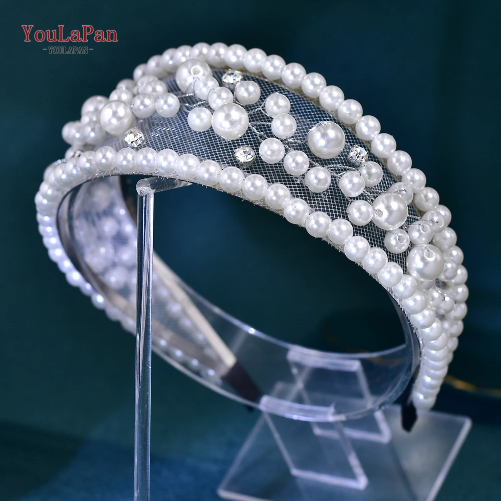 YouLaPan жемчужная повязка на голову в стиле ретро широкие аксессуары для волос