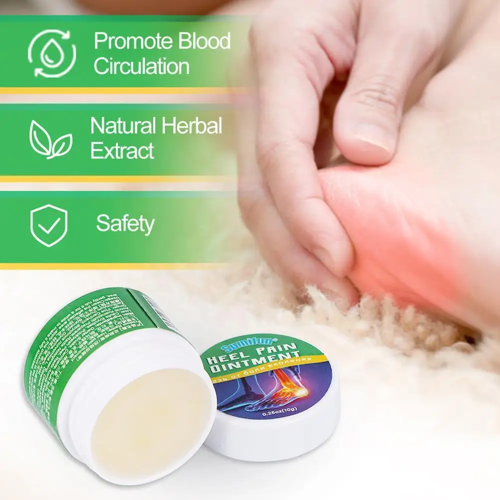 

10g Sumifun Heel Pain Relief Ointment Plantar Fasciitis Plaster Pain Achilles Spur Tendonitis Foot Cream Rheumatism Arthrit V2o9