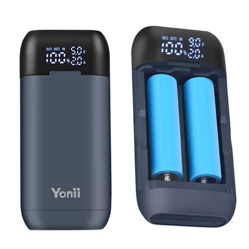 

18650 Battery Charger Case DIY Power Bank Box QC3.0 PD Portable 18W Charging Case for 18650 217000 20700 Lithium Batteries
