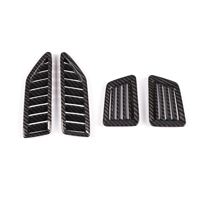

Car Air Conditioning Dashboard Vent Cover Accessories For Ford Ranger 2015-2021, ABS Carbon Fiber