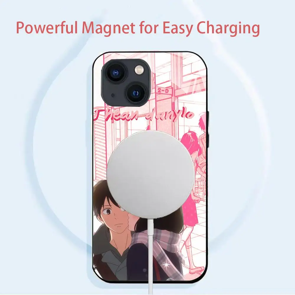 Фото Чехол для телефона Anime K-Kimi Ni Todoke для IPhone 16 15 14 13 12 11 Pro Max Plus Mini Magsafe Mirror, беспроводной магнитный чехол с зеркалом №2