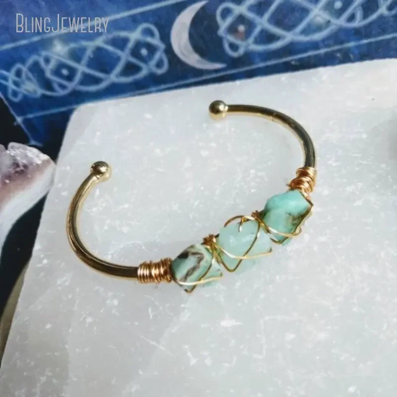 Зеленый хризопраз целебный кристалл браслет женский из натурального камня