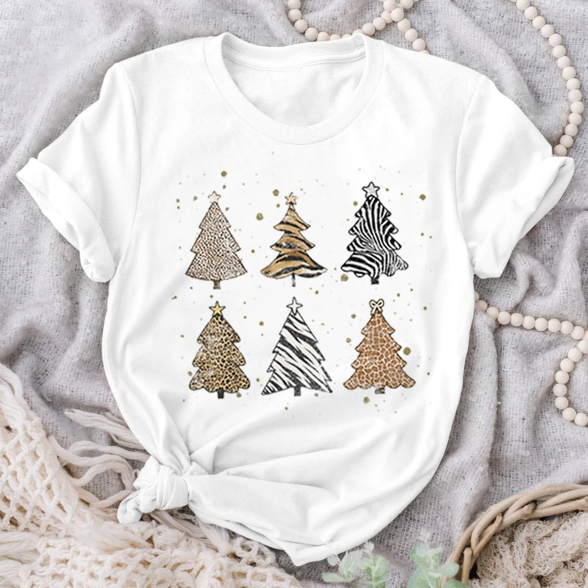 

Женское Повседневное платье-футболка в стиле 90-х с принтом рождественской елки