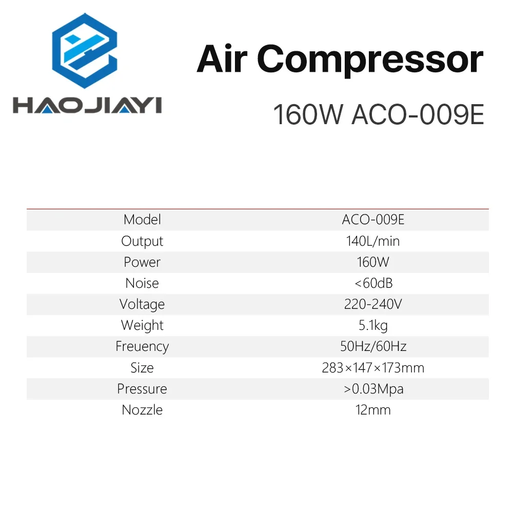 160 Вт Воздушный Компрессор Электрический магнитный воздушный насос для CO2