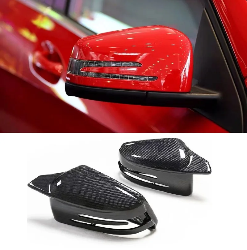 

M Look Carbon Fiber Car Side Mirror Cover Car Parts For Mercedes Benz Class A CLA 45 S C E 63 AMG W204 W212 W176 X204 W117 W218
