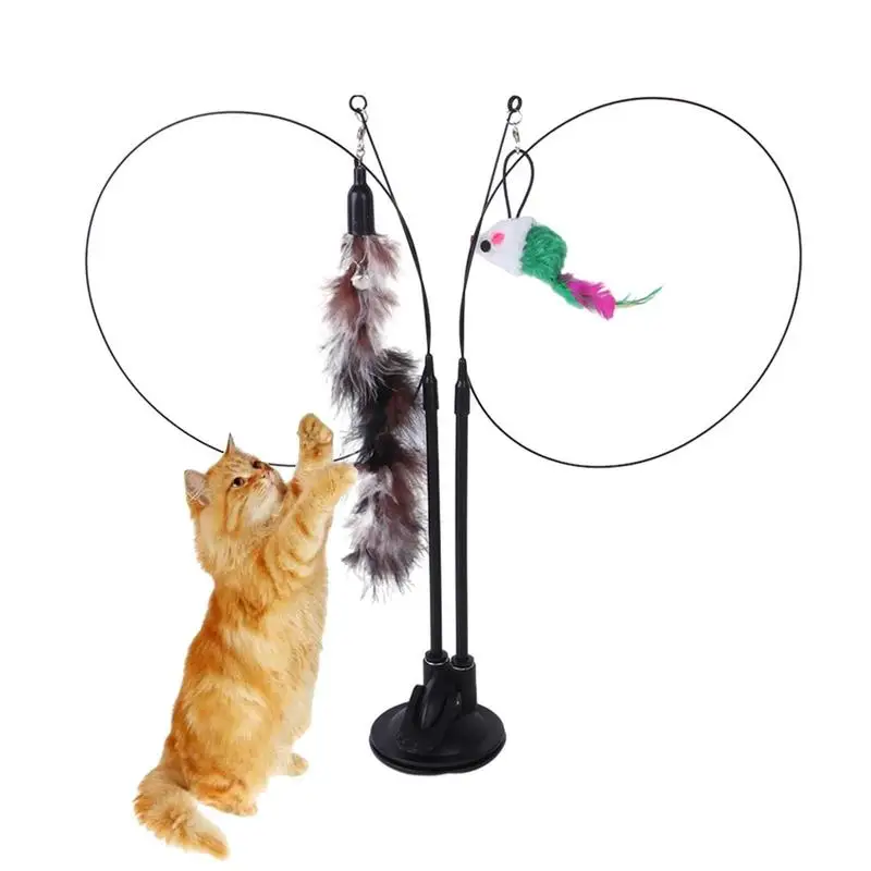 

Cat Teaser Wand Interactive Wand Kitten Toys Catcher Teaser Kitten Cat Stick Toy For Fun Bite Resistant Kittens Exercise Toys