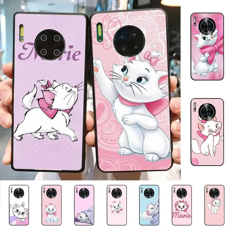 

Disney Marie Cat Phone Case for Huawei Mate 20 10 9 40 30 lite pro X Nova 2 3i 7se